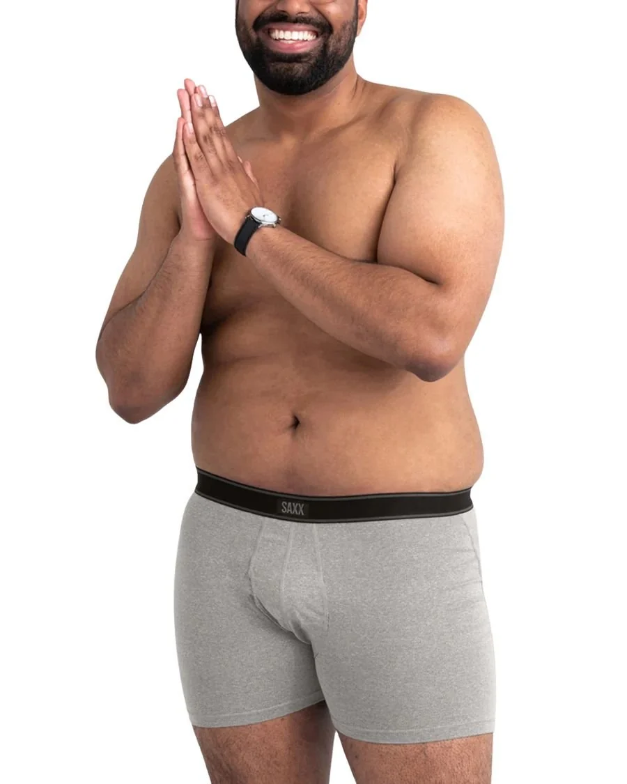 Daytripper Comfort Stretch Fly Boxer Brief 5", Grey Heather - Image 2