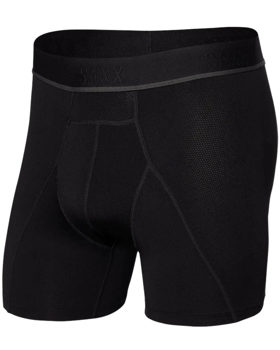 Kinetic Light Compression Mesh Boxer Brief 5", Black