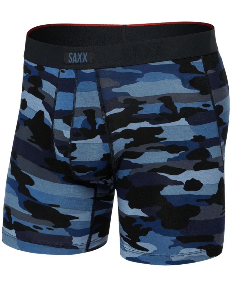 Vibe Xtra Soft Fly Boxer Brief 6", Camo Navy