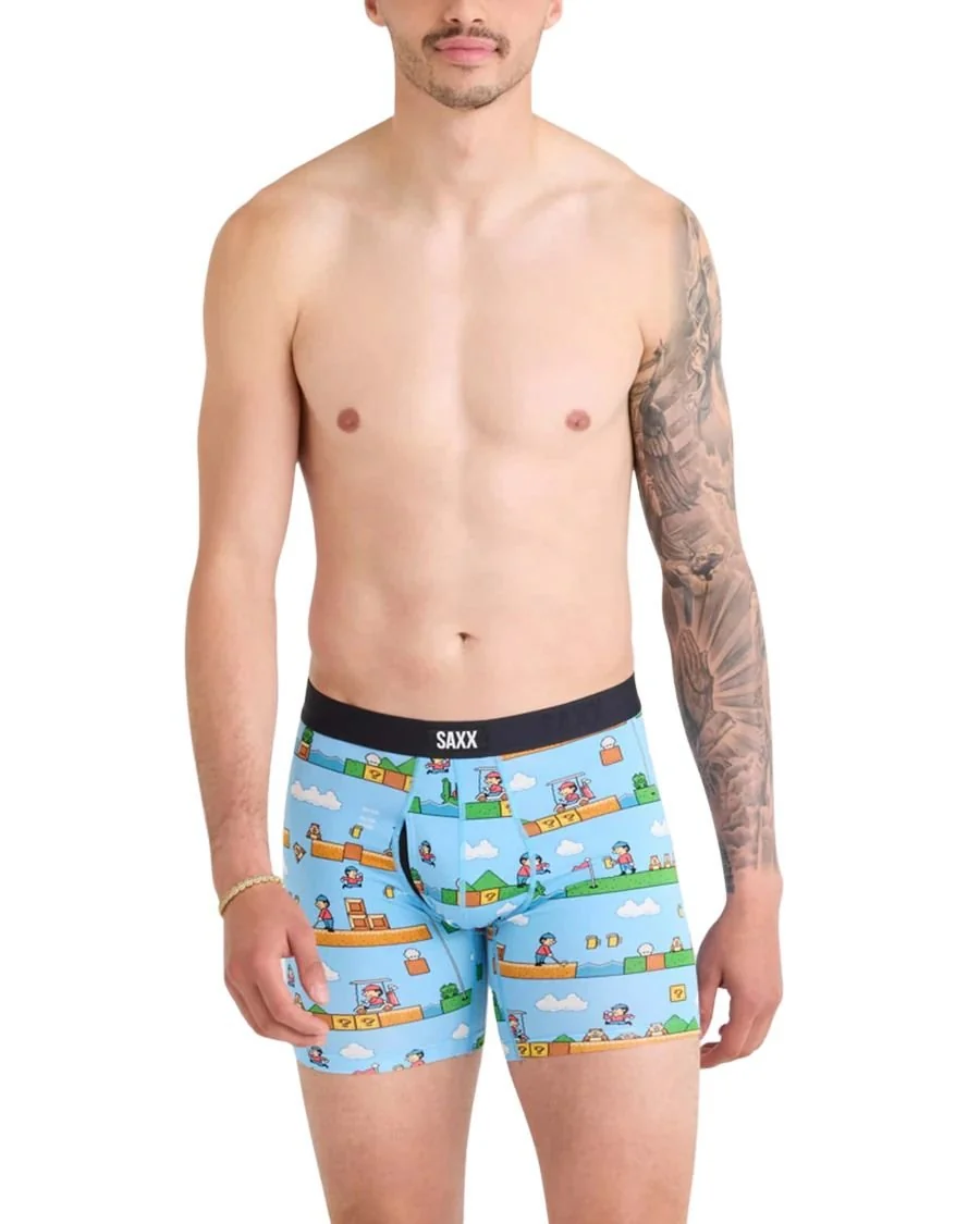 Vibe Xtra Soft Fly Boxer Brief 6", Out Of Bounds Blue - Image 2