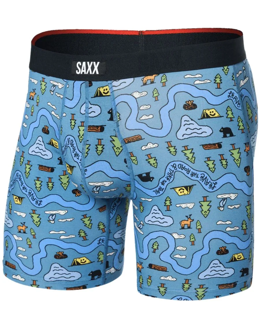 Vibe Xtra Soft Fly Boxer Brief 6", Take the Trail Slate