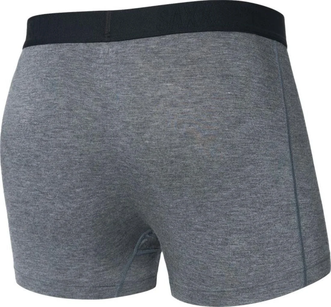 Vibe Xtra Soft Fly Boxer Trunk 3", Dark Grey Heather - Image 3