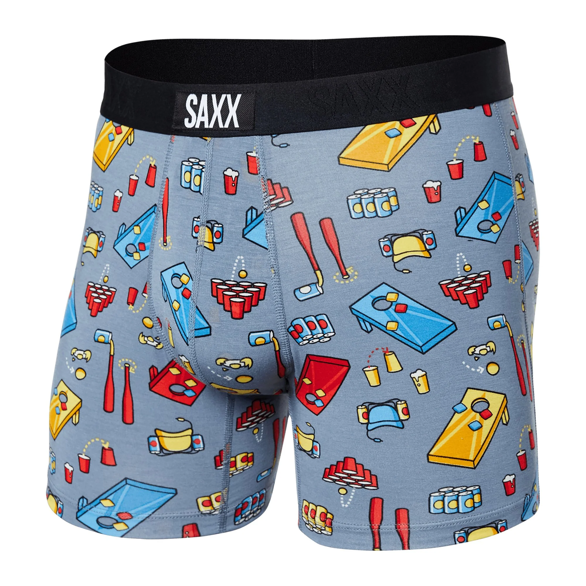 Vibe Super Soft Boxer Brief, Beer Olympics Grey