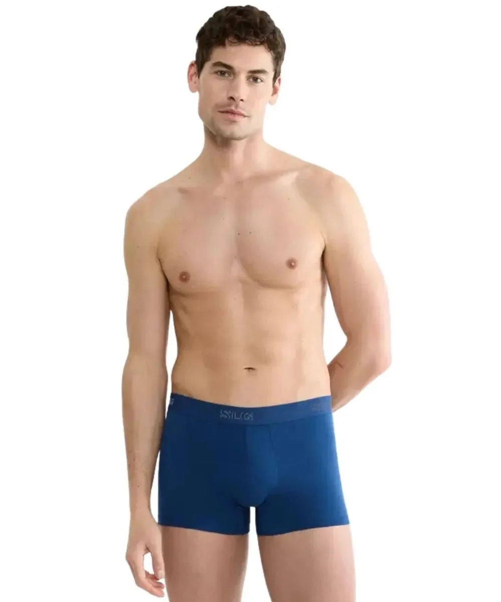2-Pack SLG Base Boxer Trunks, Blue/Charcoal - Image 2