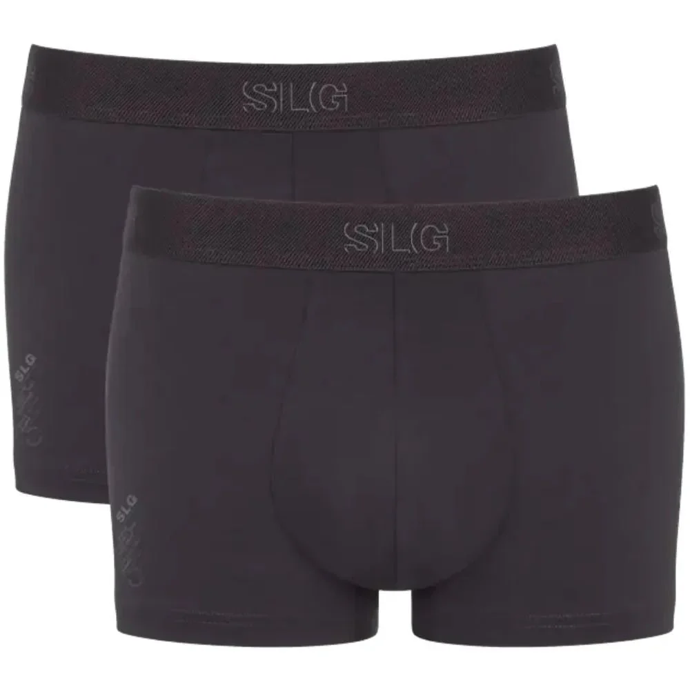 2-Pack SLG Base Boxer Trunks, Charcoal