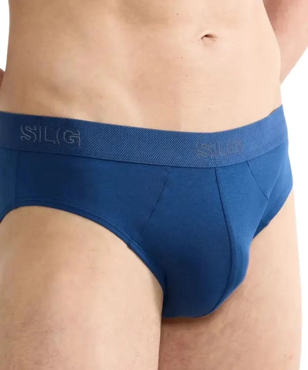 2-Pack SLG Base Briefs, Blue/Charcoal - Image 2