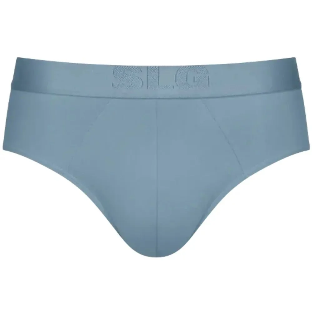 2-Pack SLG Base Modal Soft Briefs, Blue Combination - Image 4
