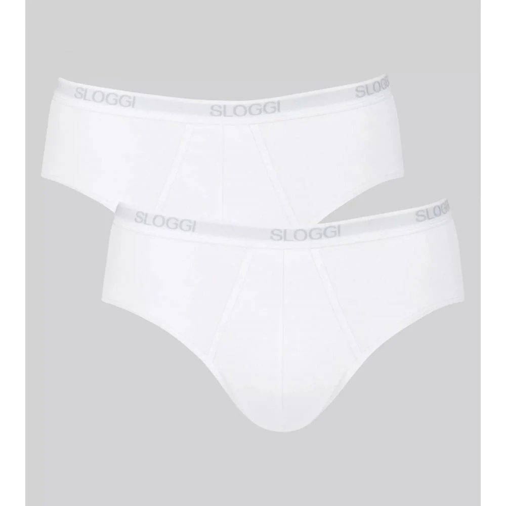 2-Pack Basic Men's Midi Briefs, White - Image 3