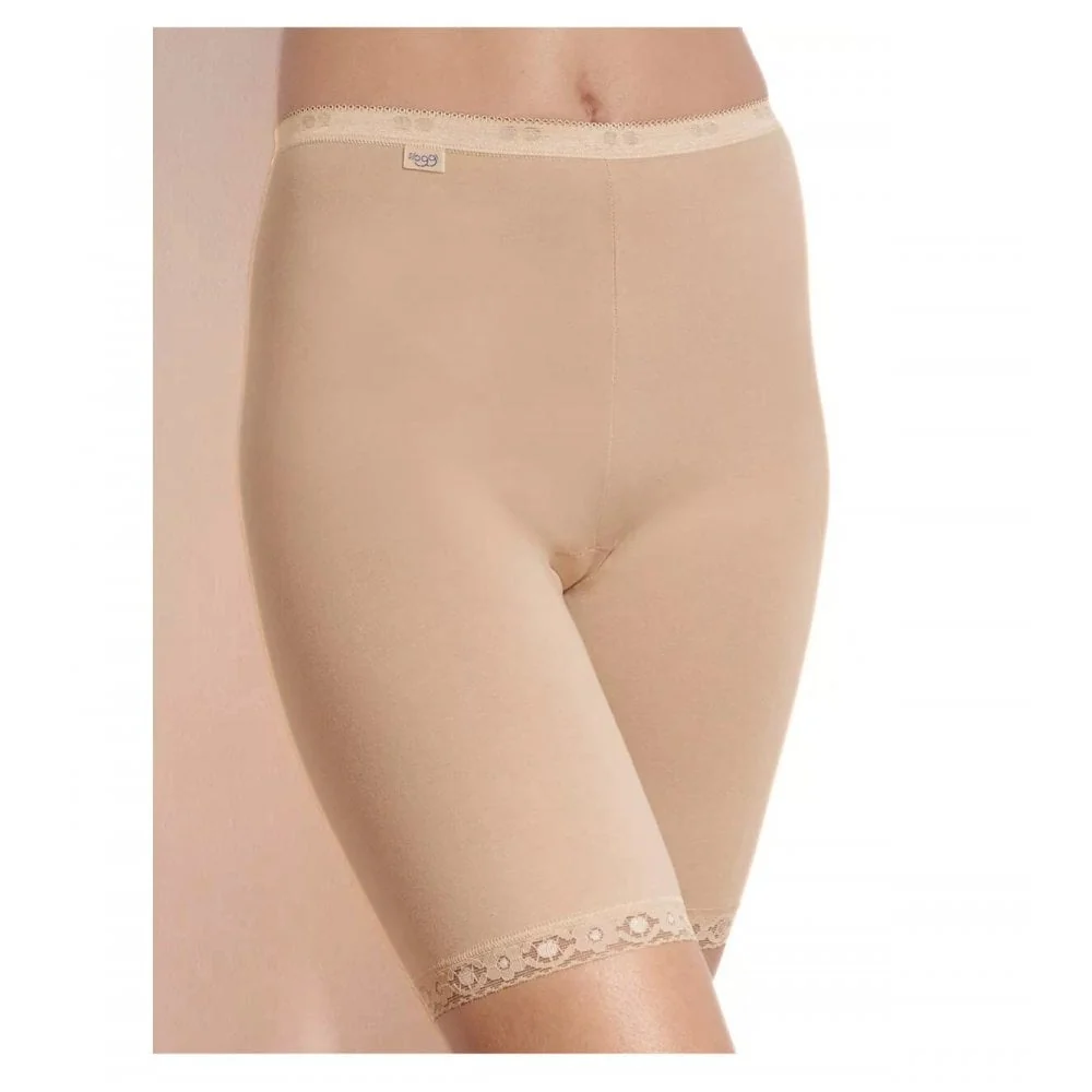 Basic+ Cotton Long Shorts, Skin - Image 2