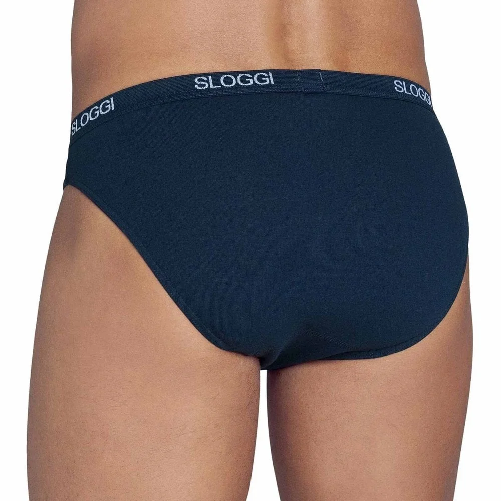 Basic Men's Mini Brief, Night Blue - Image 3