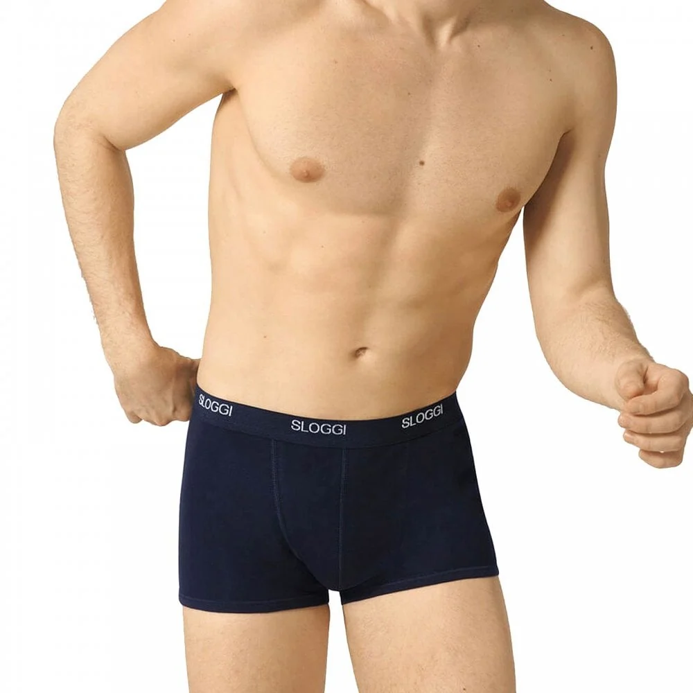 Basic Short Boxer Trunk, Night Blue - Image 2