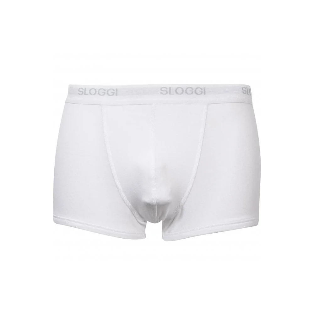 Basic Short Boxer Trunk, White