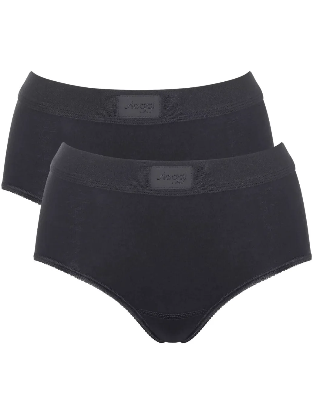 Double Comfort 2-Pack Maxi Briefs, Black