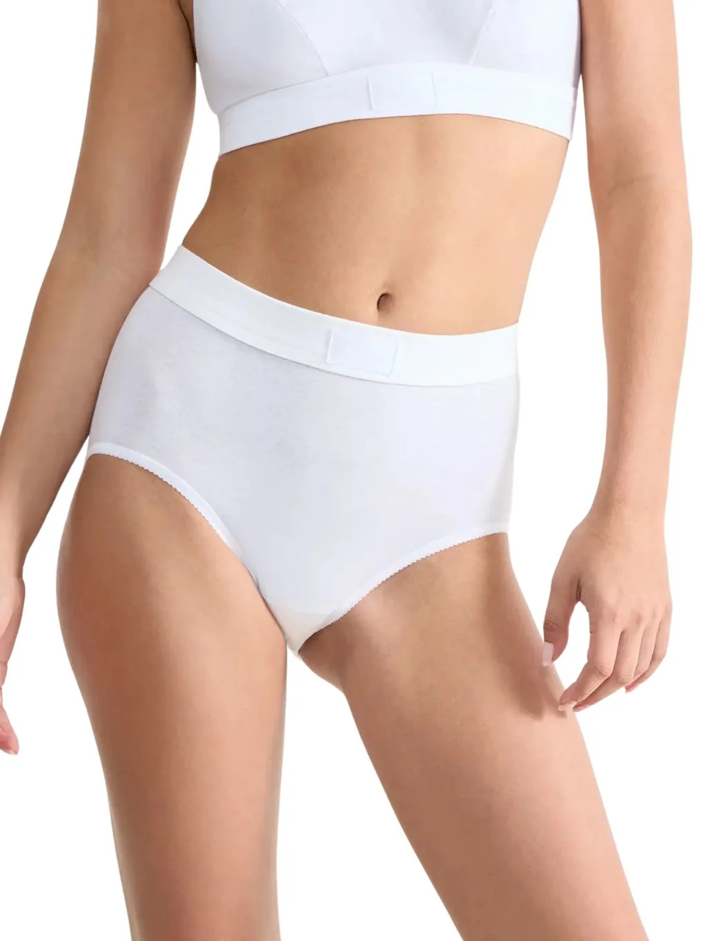 Double Comfort 2-Pack Maxi Briefs, White - Image 2