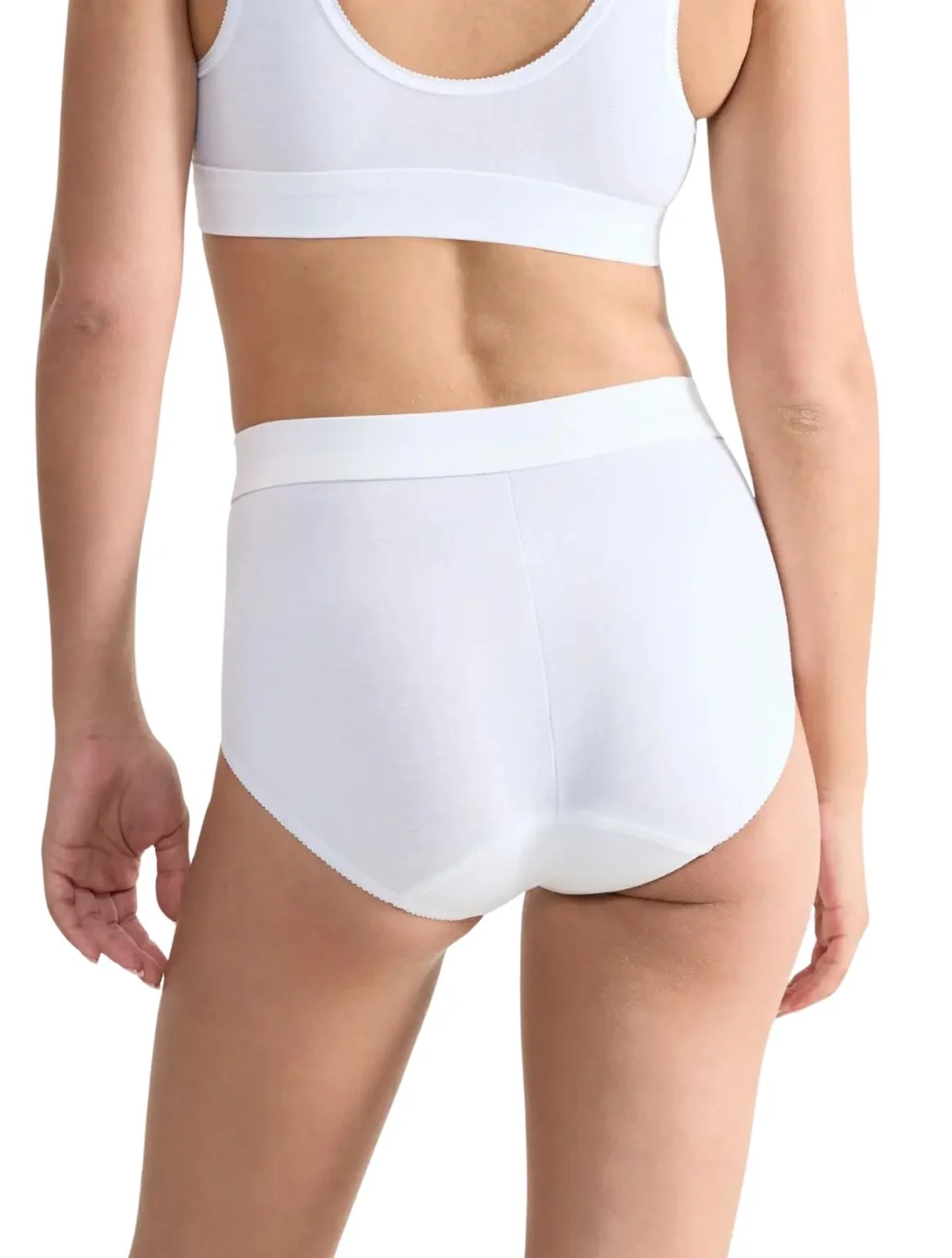 Double Comfort 2-Pack Maxi Briefs, White - Image 3