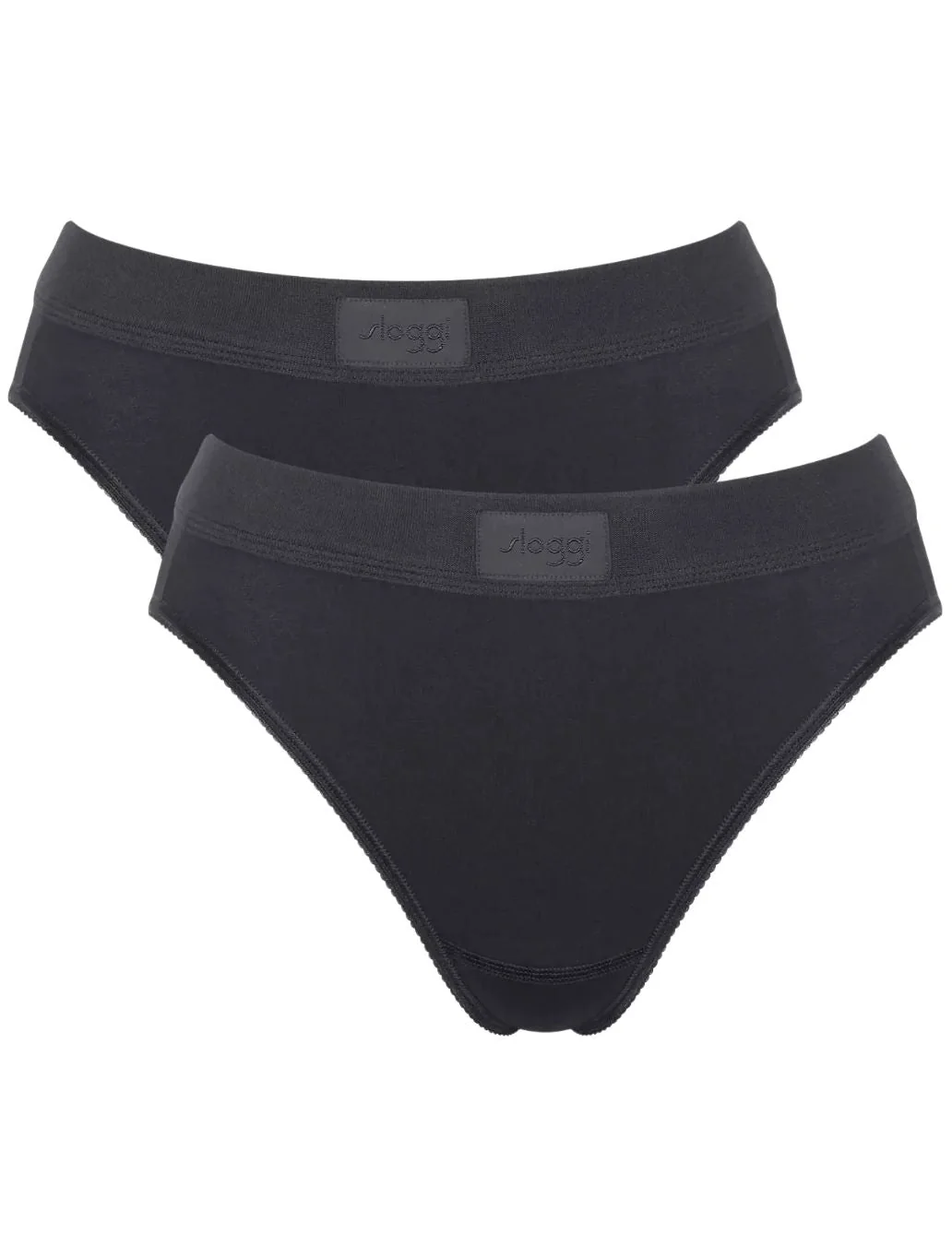 Double Comfort 2-Pack Tai Briefs, Black