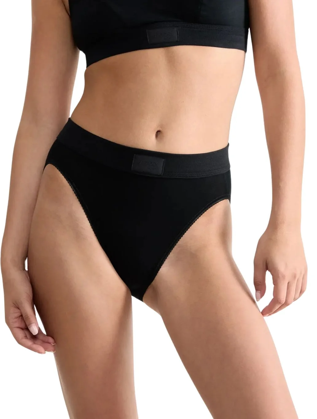Double Comfort 2-Pack Tai Briefs, Black - Image 2