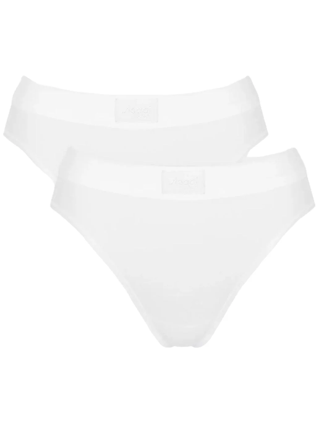 Double Comfort 2-Pack Tai Briefs, White