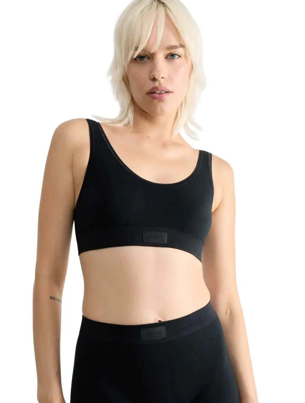 Double Comfort Top, Black - Image 2