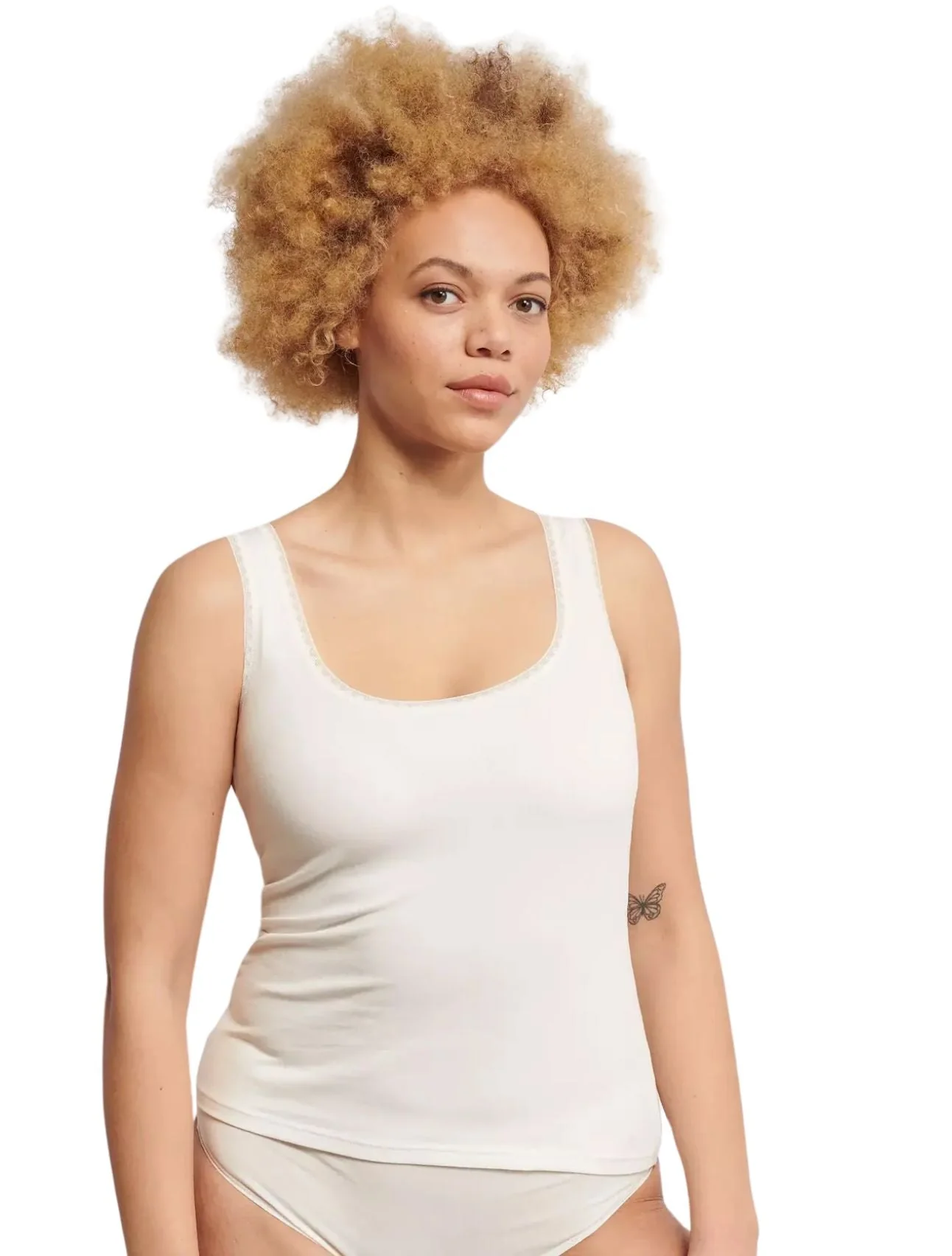 Go 2-Pack Stretch Tank Tops, White - Image 3