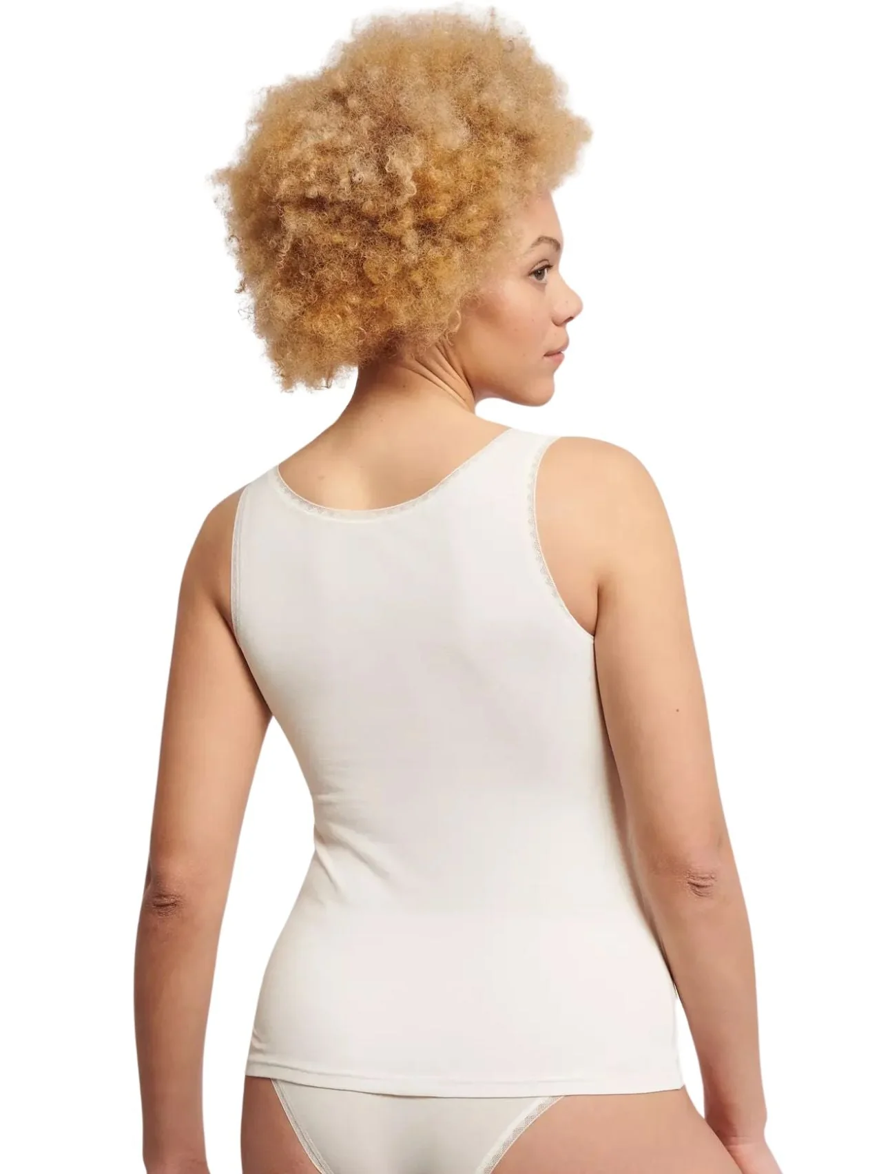 Go 2-Pack Stretch Tank Tops, White - Image 4