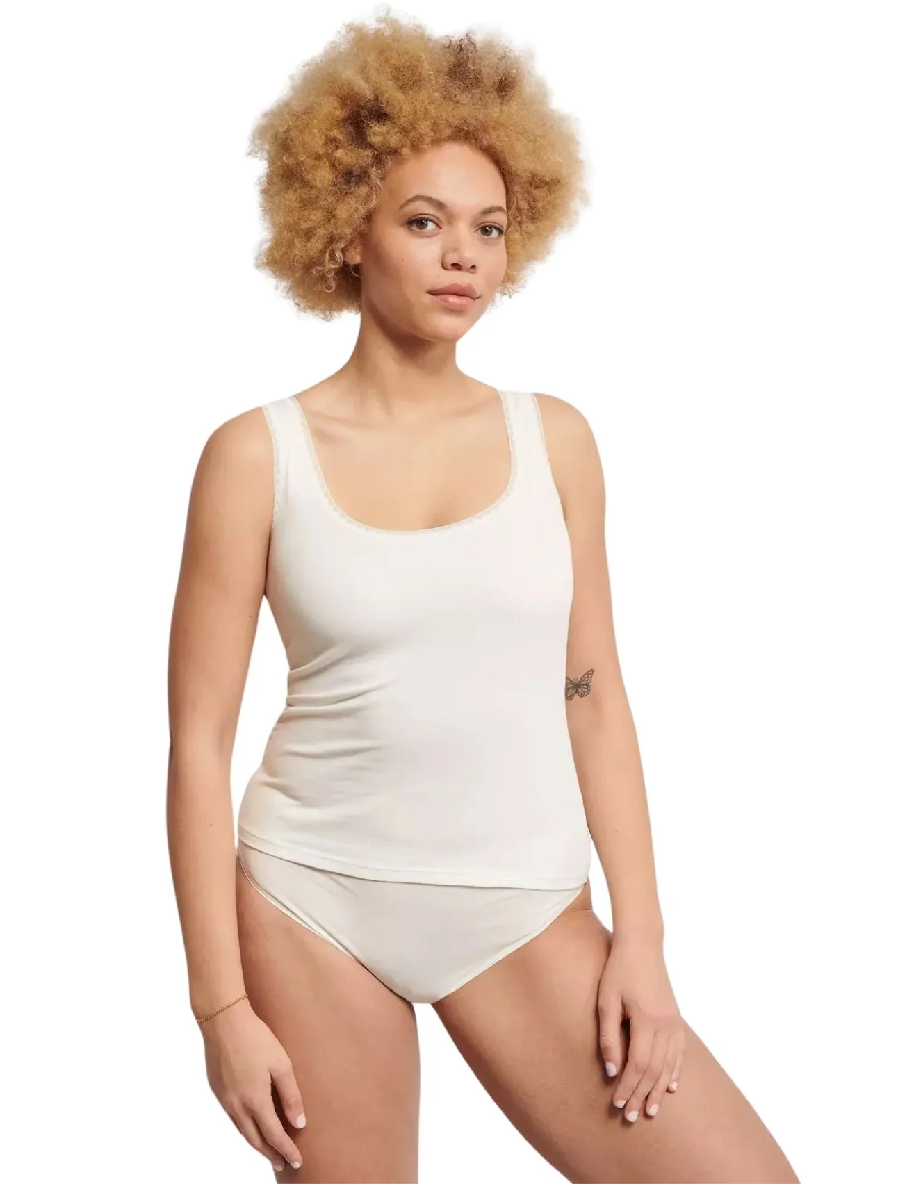 Go 2-Pack Stretch Tank Tops, White - Image 5