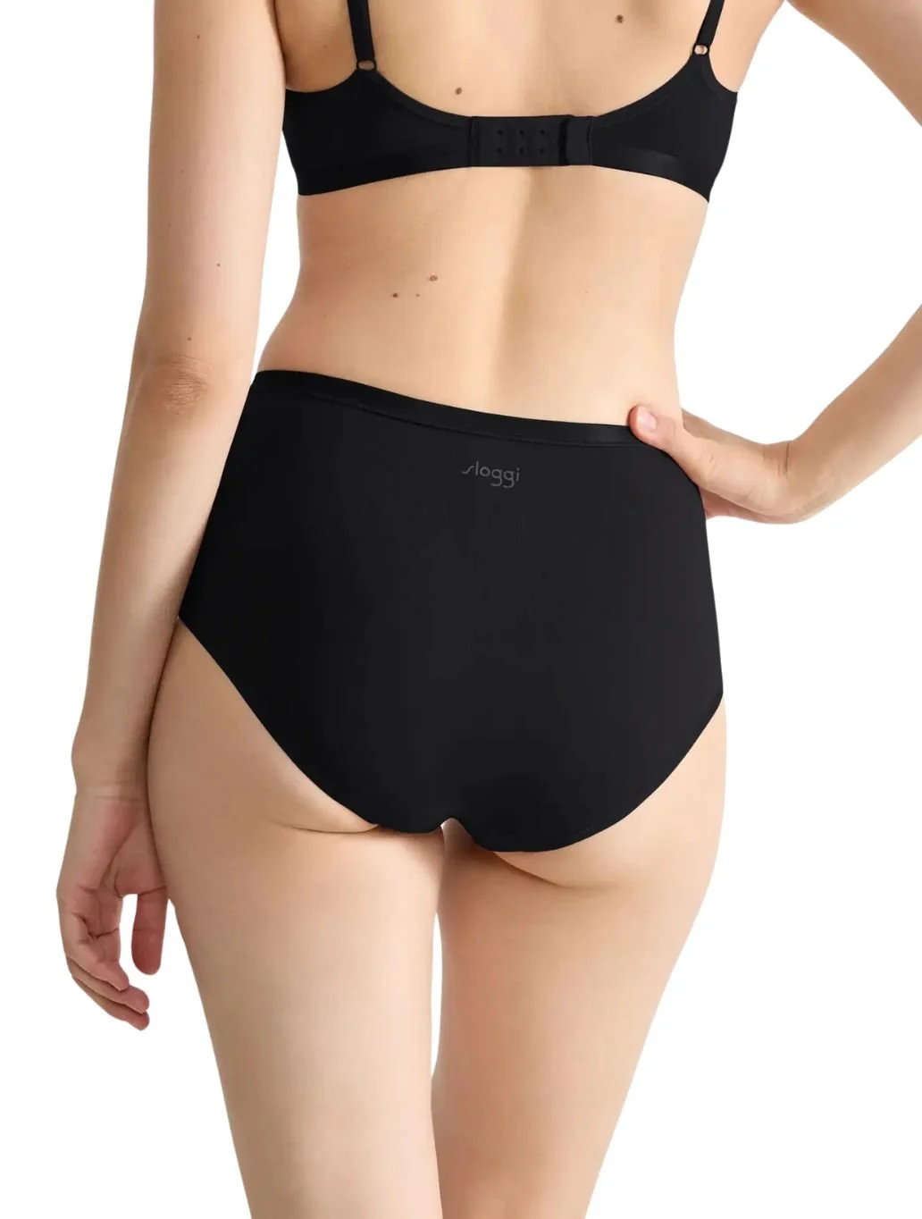 Go Daily Cotton 3-Pack High Waist Briefs, Black - Image 6