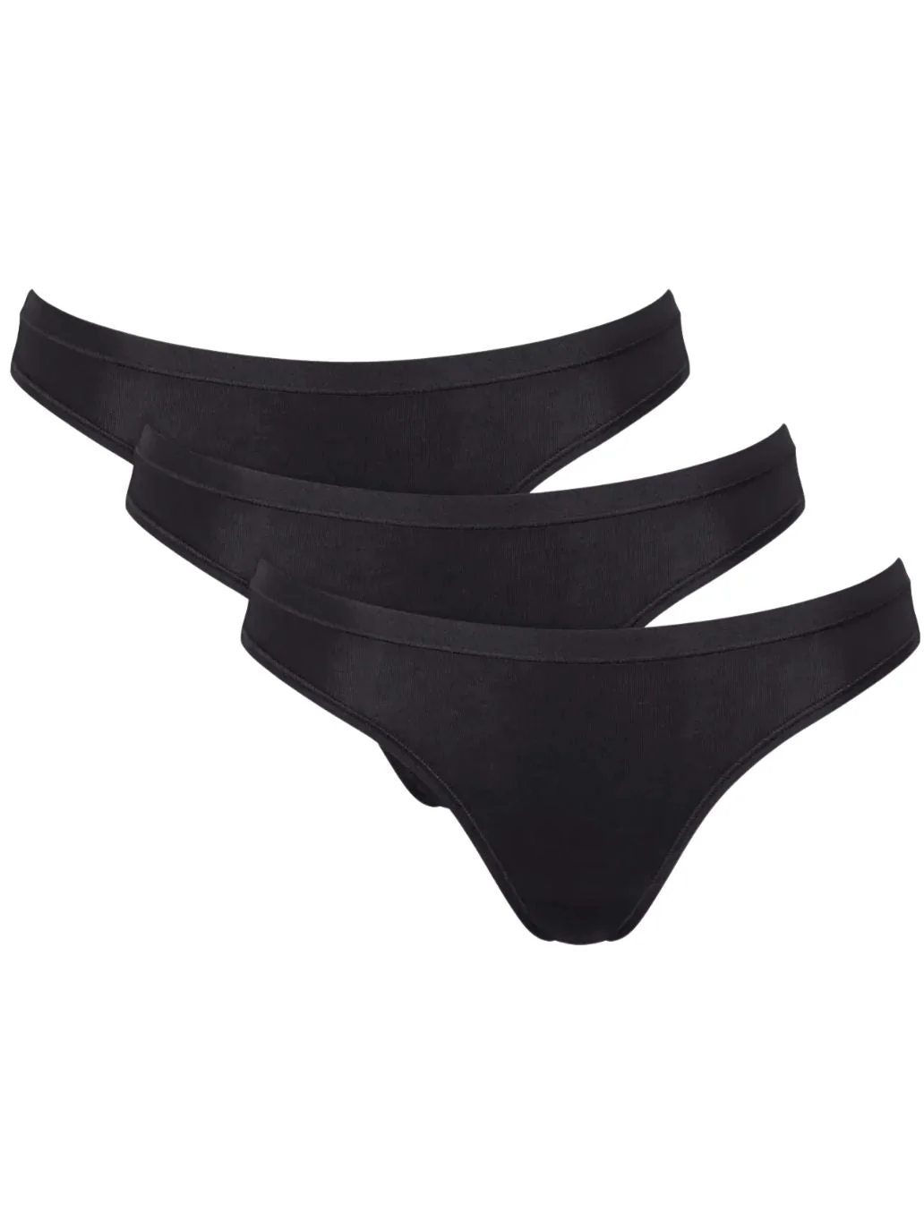 Go Daily Cotton 3-Pack Mini Briefs, Black