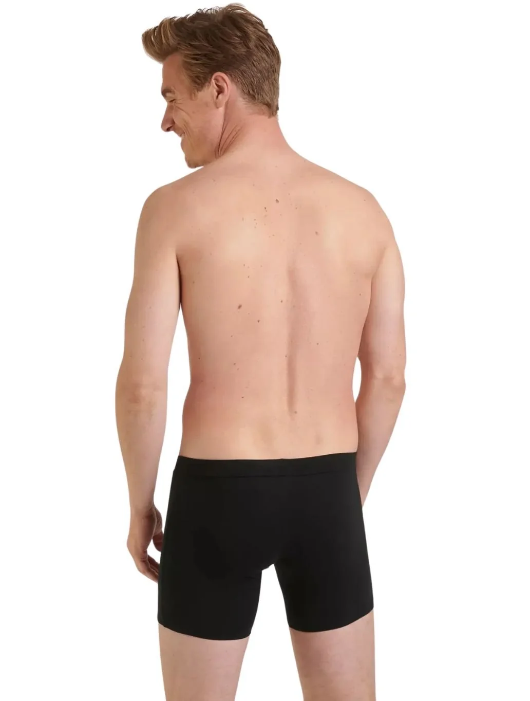 Go Natural 2-Pack Short Boxer Trunks, Black - Image 3