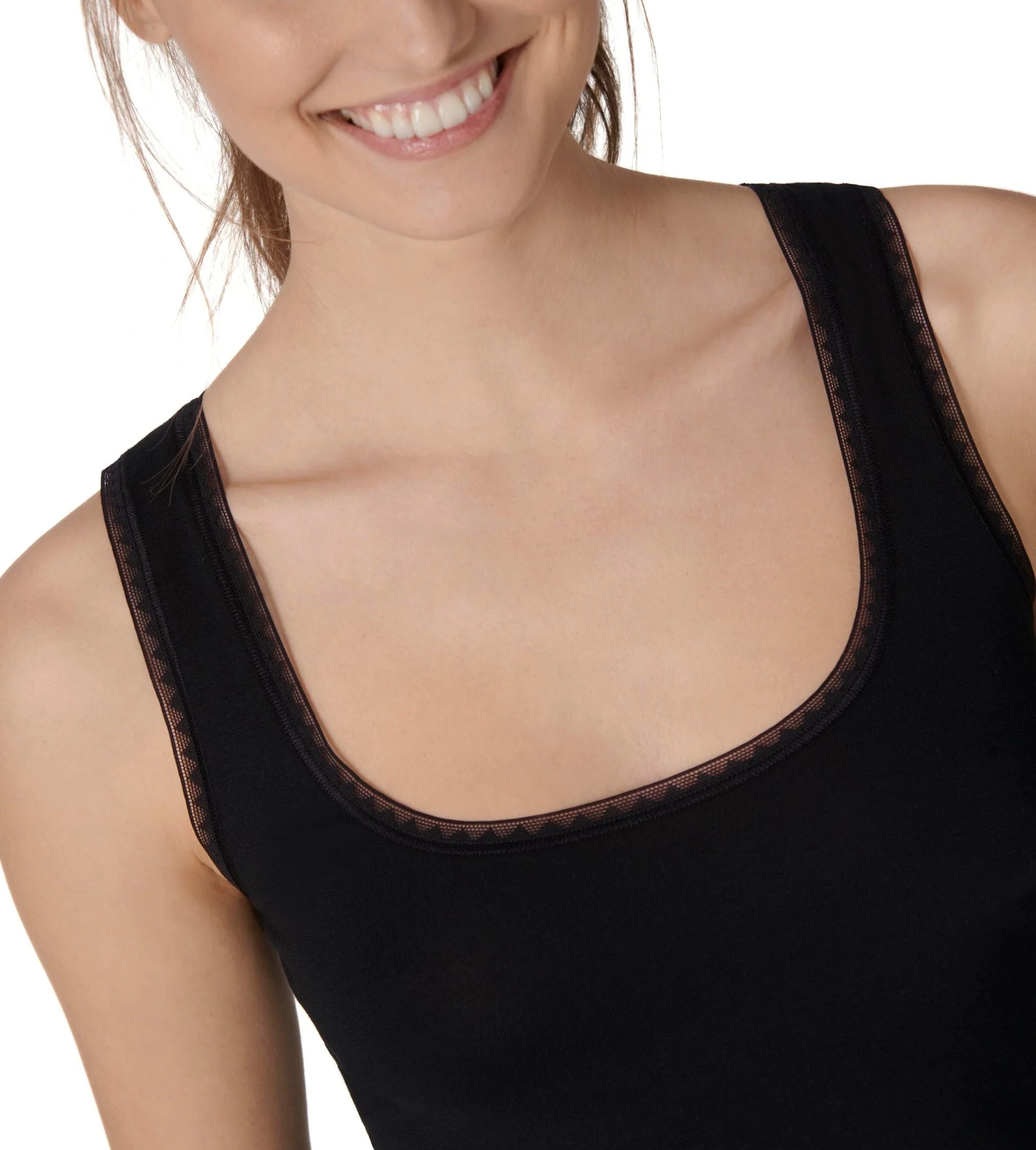 Go 2-Pack Stretch Tank Tops, Black - Image 5