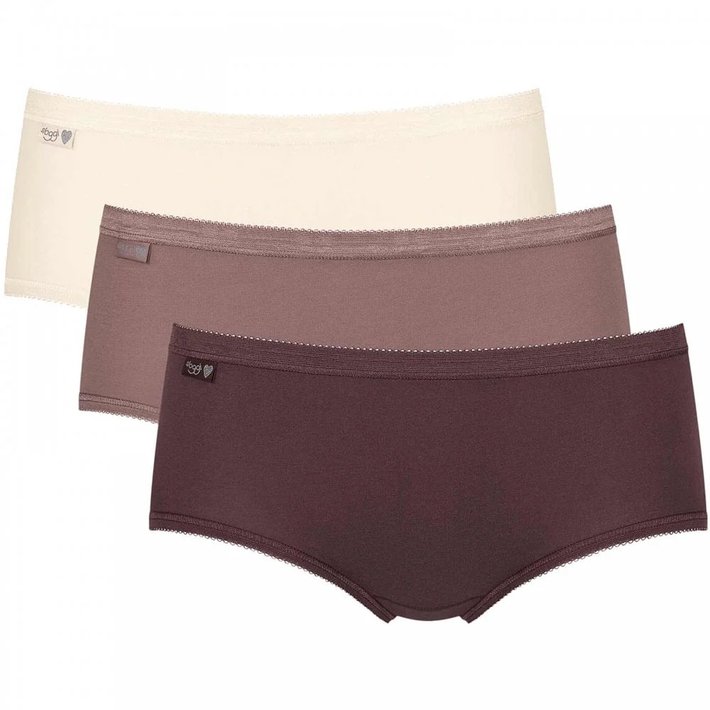 Holiday Edition 3 Pack Midi Brief, Brown/Light Combination