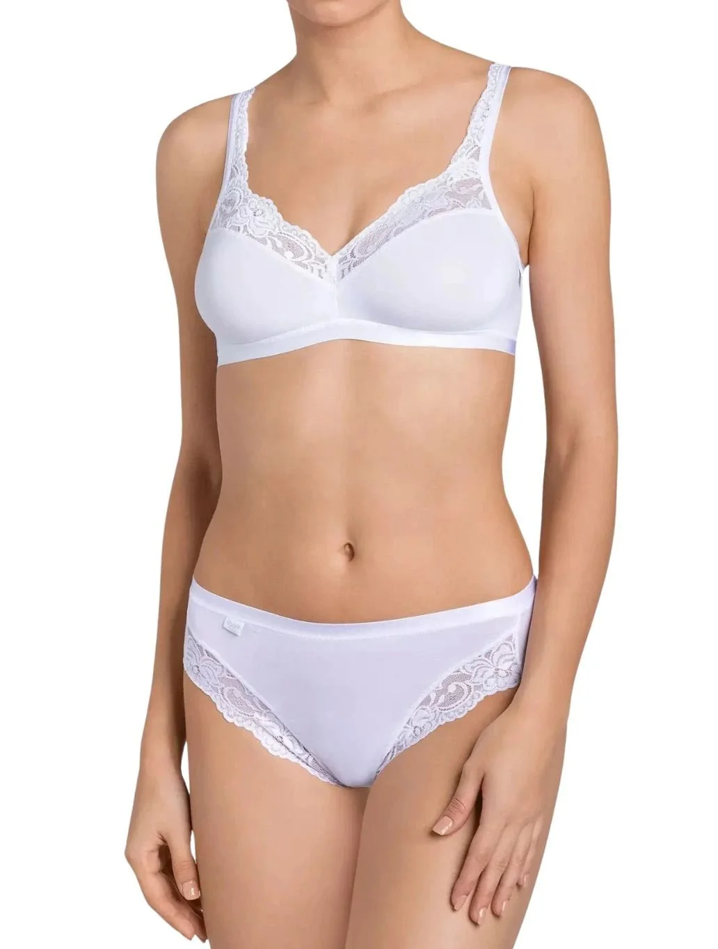 Romance Supima Cotton Tai Brief, White - Image 4