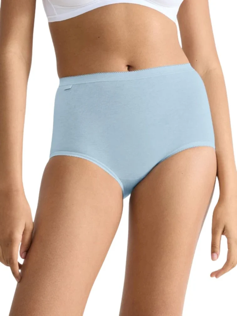 Basic+ 3-Pack Cotton Maxi Briefs, Provincial/White/Water - Image 3