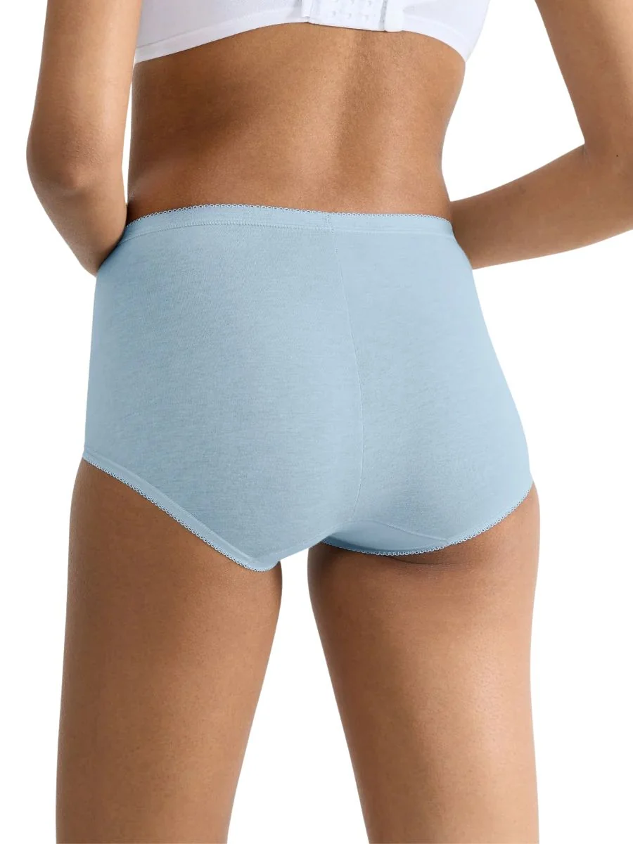 Basic+ 3-Pack Cotton Maxi Briefs, Provincial/White/Water - Image 4