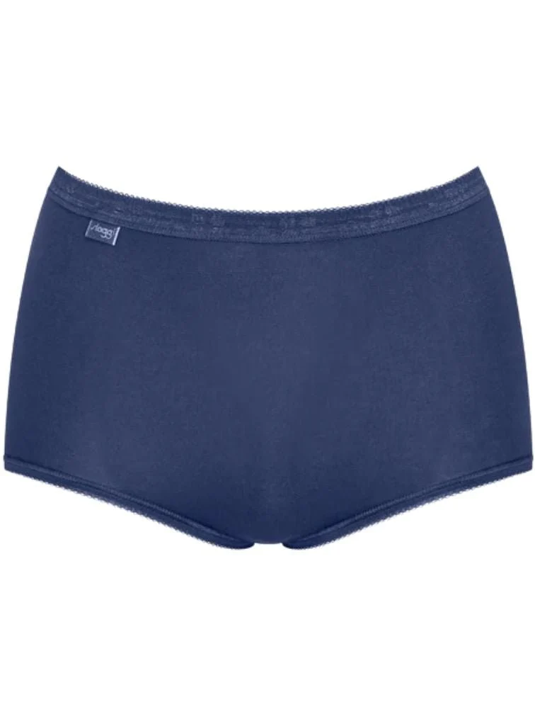 Basic+ 3-Pack Cotton Maxi Briefs, Provincial/White/Water - Image 5