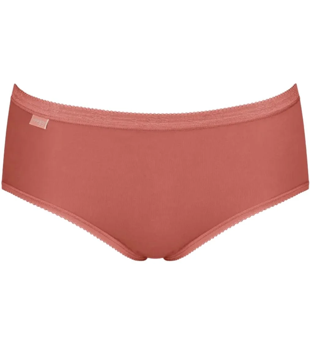 Basic+ 3-Pack Cotton Midi Briefs, Apricot/White/Orange - Image 3