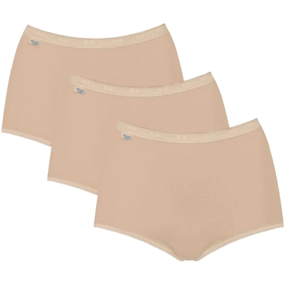 Basic+ 3-Pack Maxi Briefs, Skin