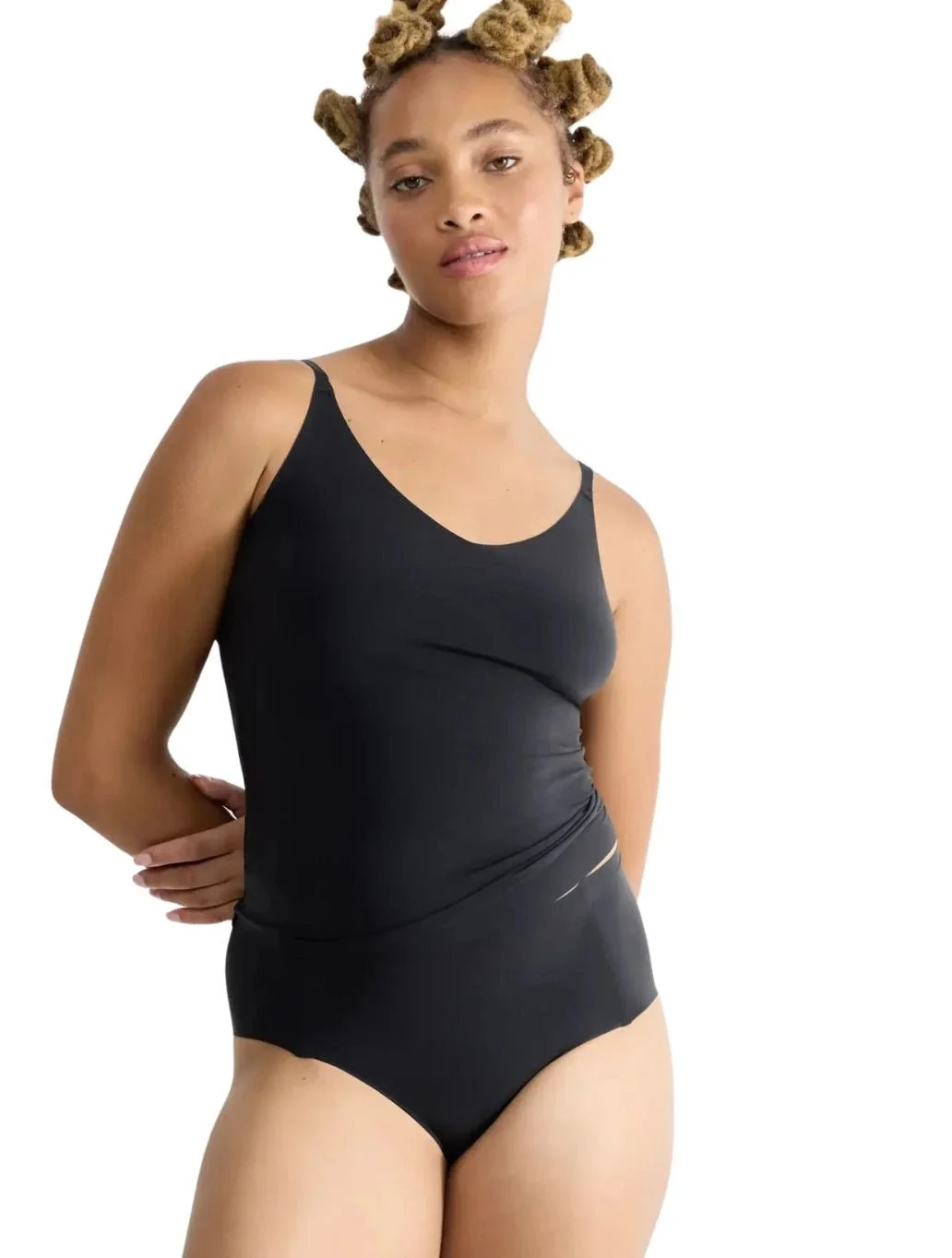 Zero Feel 2.0 Spaghetti Top, Black - Image 2