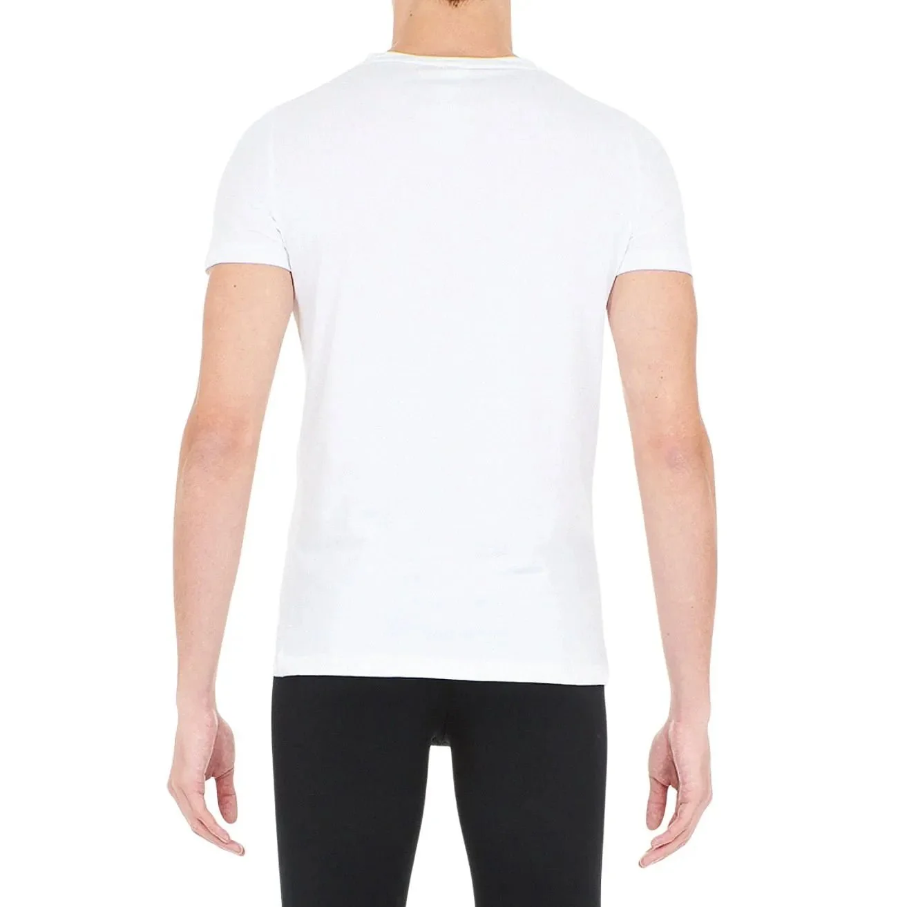 Supreme Cotton V-Neck T-Shirt, White - Image 3