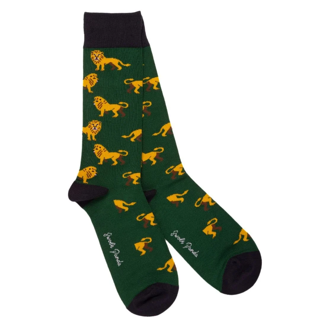 4-Pack Zoo Animals Bamboo Socks Gift Box, Red/Green/Blue/Navy - Image 6