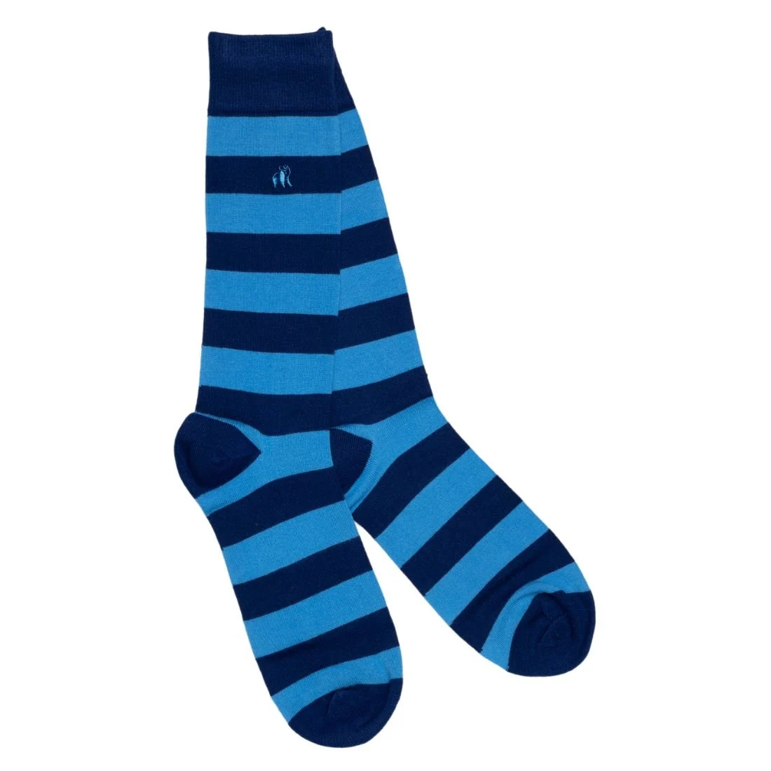 2-Pack Beach Hut Stripes Bamboo Socks Gift Box, Blue/Pink - Image 5