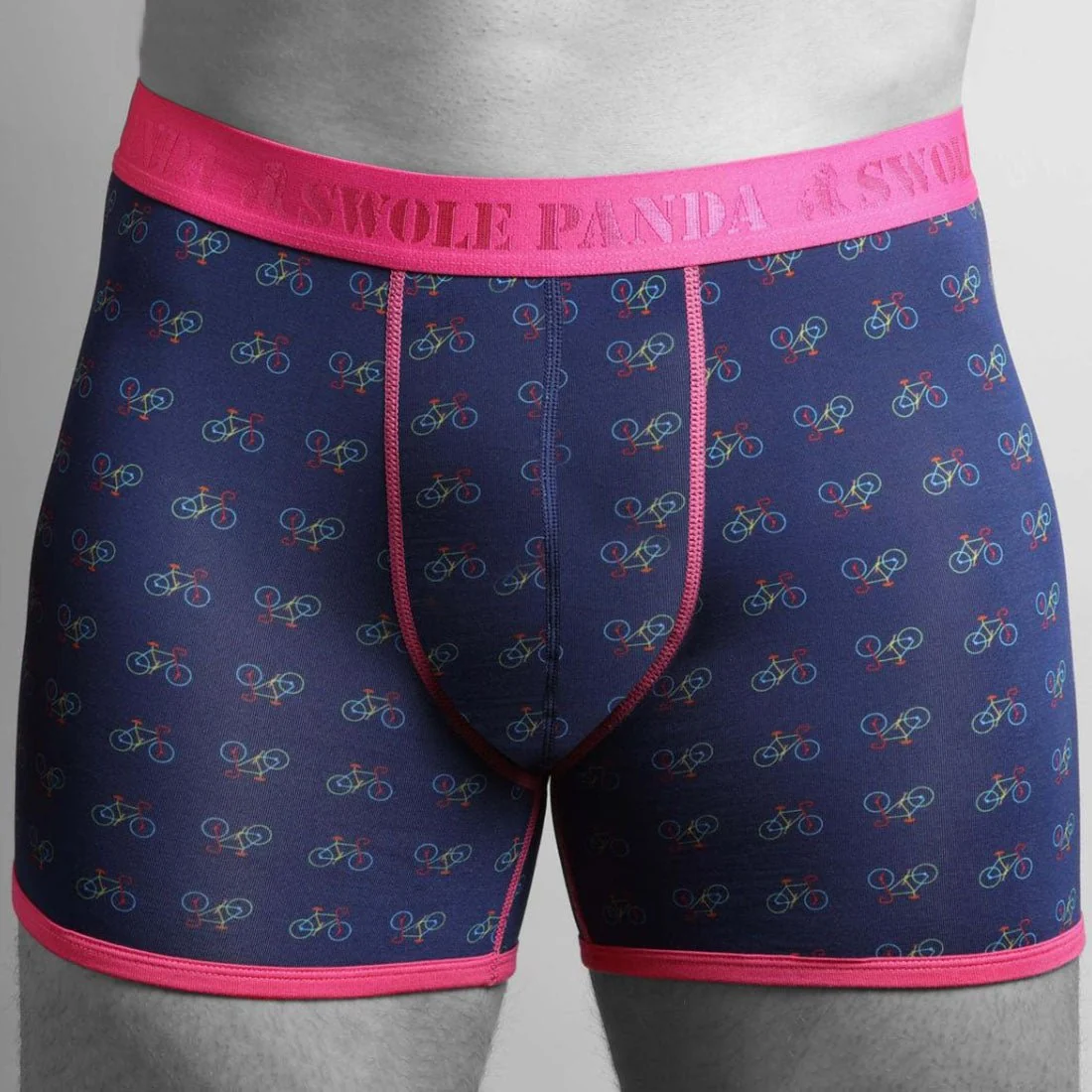 Bicycles Bamboo Boxer Brief, Blue/pink