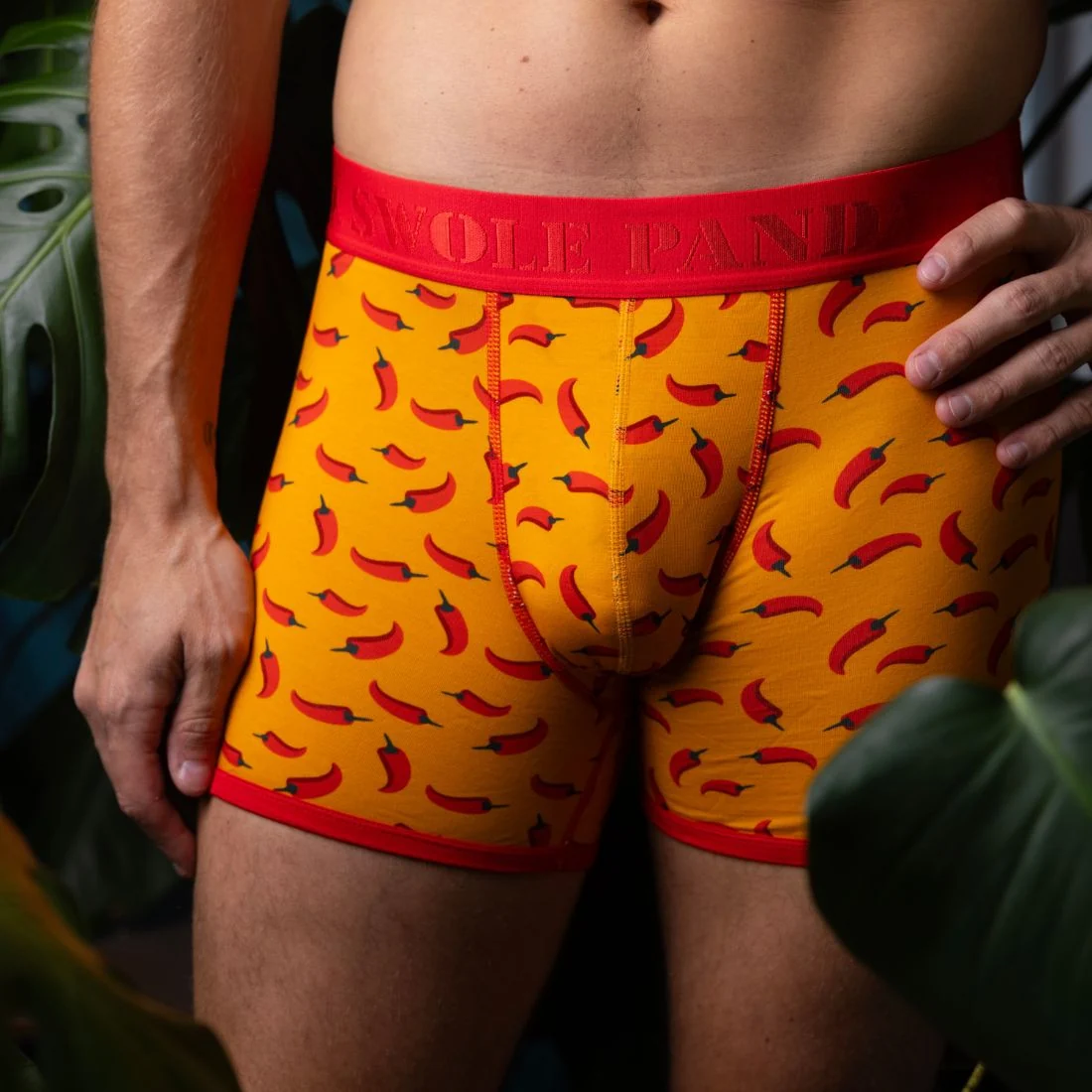 Chillies Bamboo Boxer Brief, Orange - Image 2