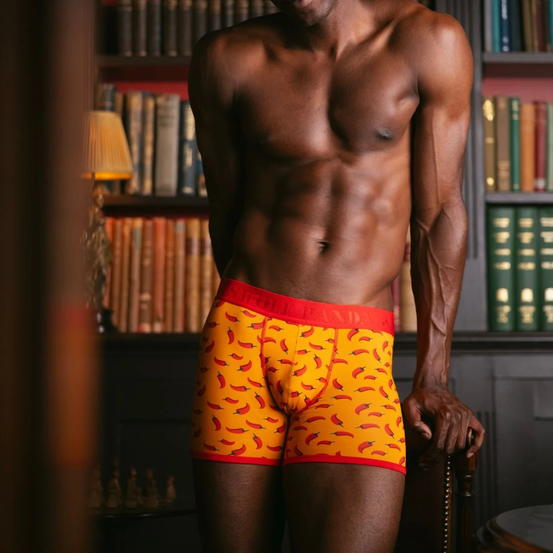 Chillies Bamboo Boxer Brief, Orange - Image 3