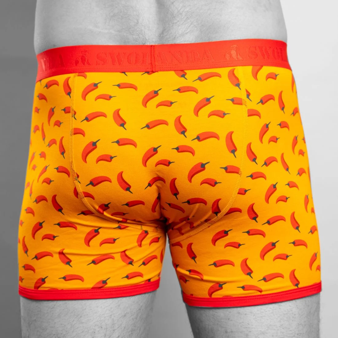 Chillies Bamboo Boxer Brief, Orange - Image 5