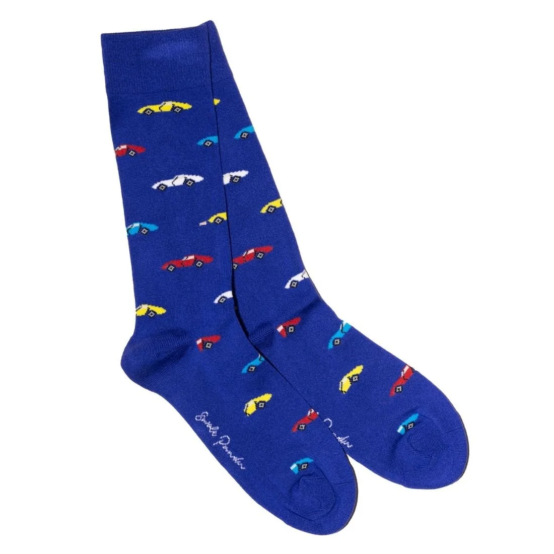 Classic Car Bamboo Socks, Blue
