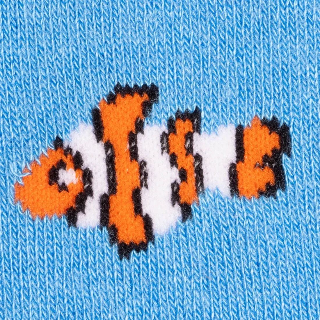 Clown Fish Bamboo Socks, Sky Blue - Image 3