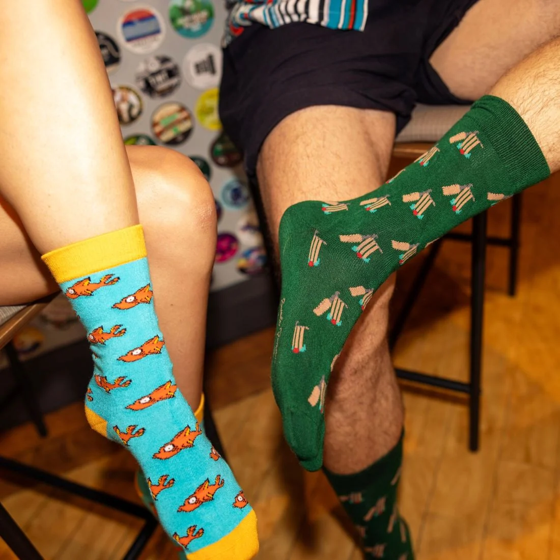 Cricket Bamboo Socks, Green - Image 3
