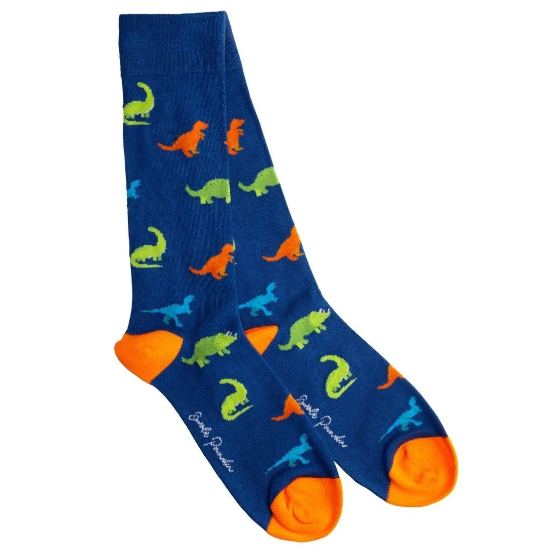 Dinosaur Bamboo Socks, Blue