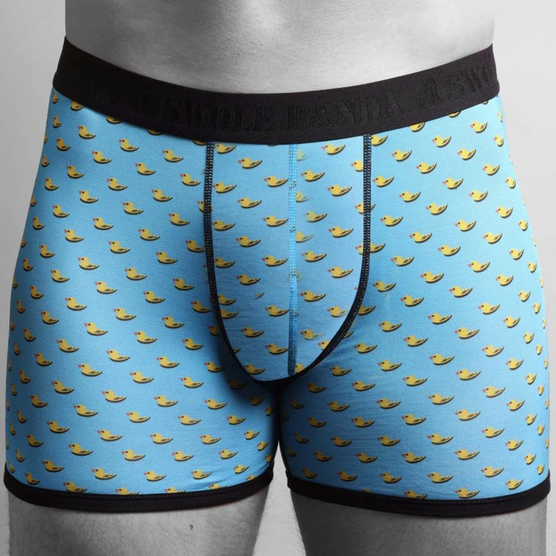 Ducks Bamboo Boxer Brief in Blue/black